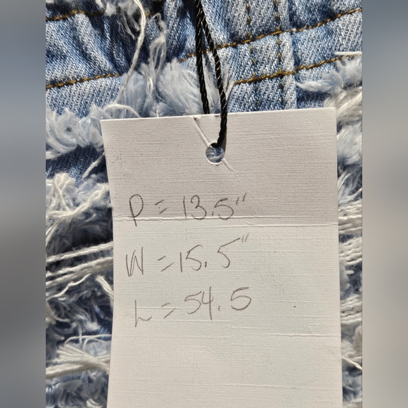 Akira Aphrodite NWTs Distressed Light Blue Denim Jean Jumpsuit - Picture 4 of 7